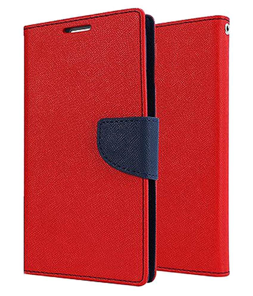 Xiaomi Mi Note 3 Flip Cover by ClickAway Red