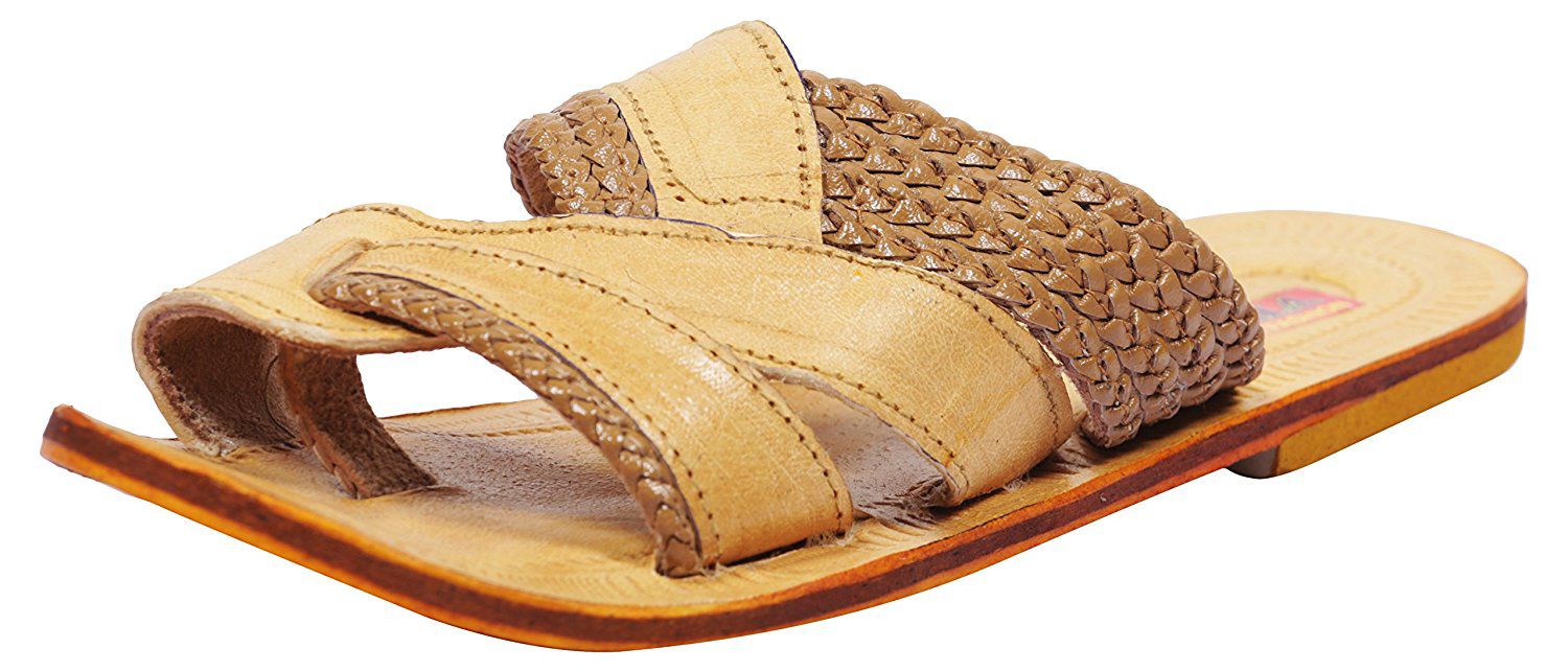 Simla Foot Fashion Tan Kolhapuri Chappal - Buy Simla Foot Fashion Tan ...