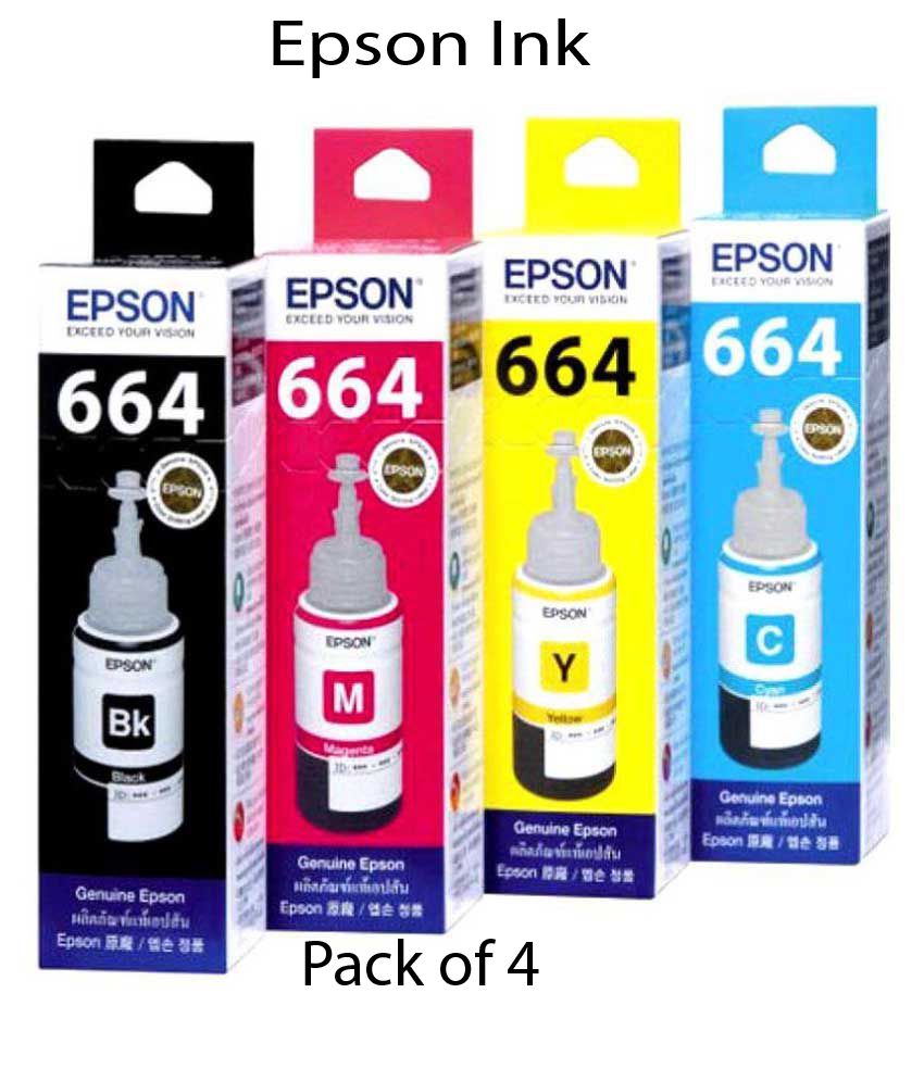     			Epson Multicolor Ink Pack of 4
