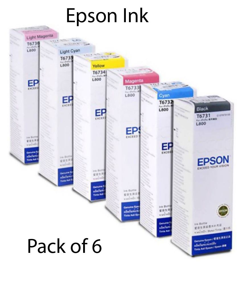     			Epson L800 Multicolor Combo Pack Ink Pack of 6