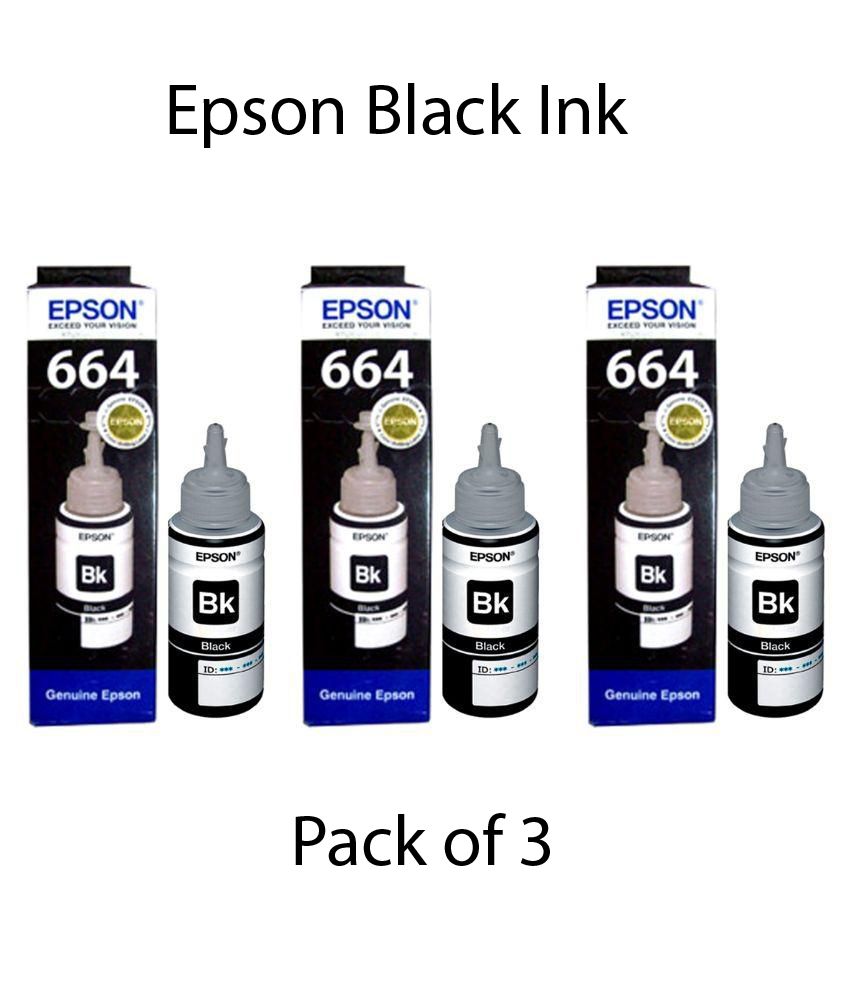     			Epson Black Ink Pack of 3