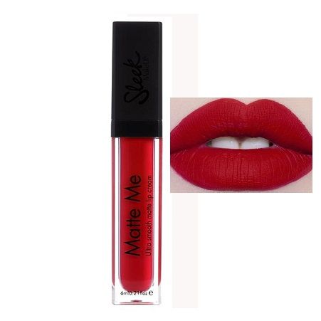 hot red lipstick matte