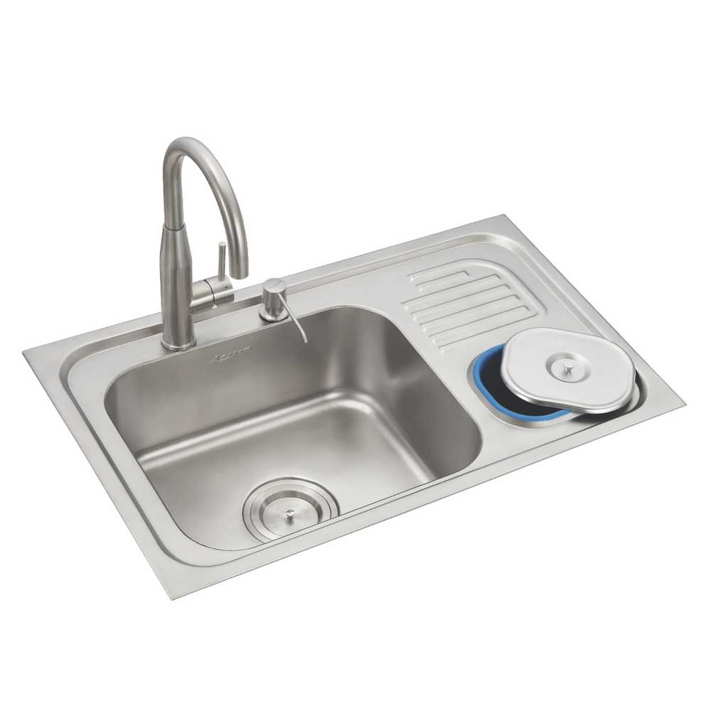 Buy Anupam Stainless Steel Single Bowl Sink With Drainboard Online at