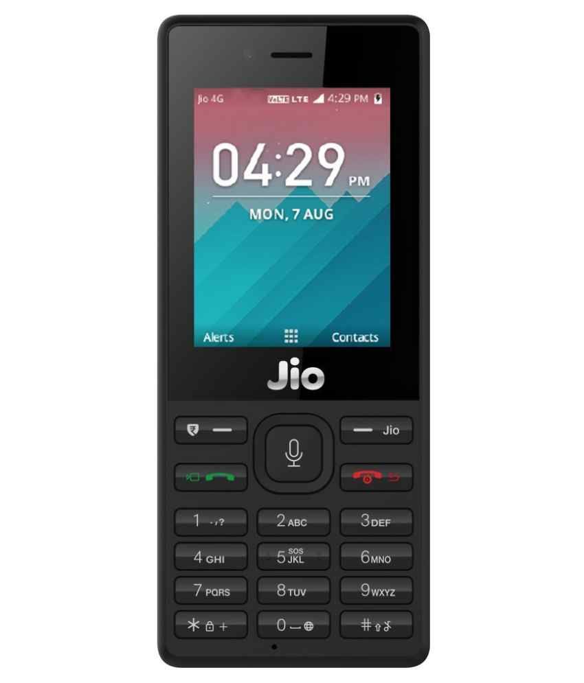 Jio Mobile Black 4g Security Deposit Feature Phone Online At - jio mobile black 4g security deposit feature phone online at low prices snapdeal india