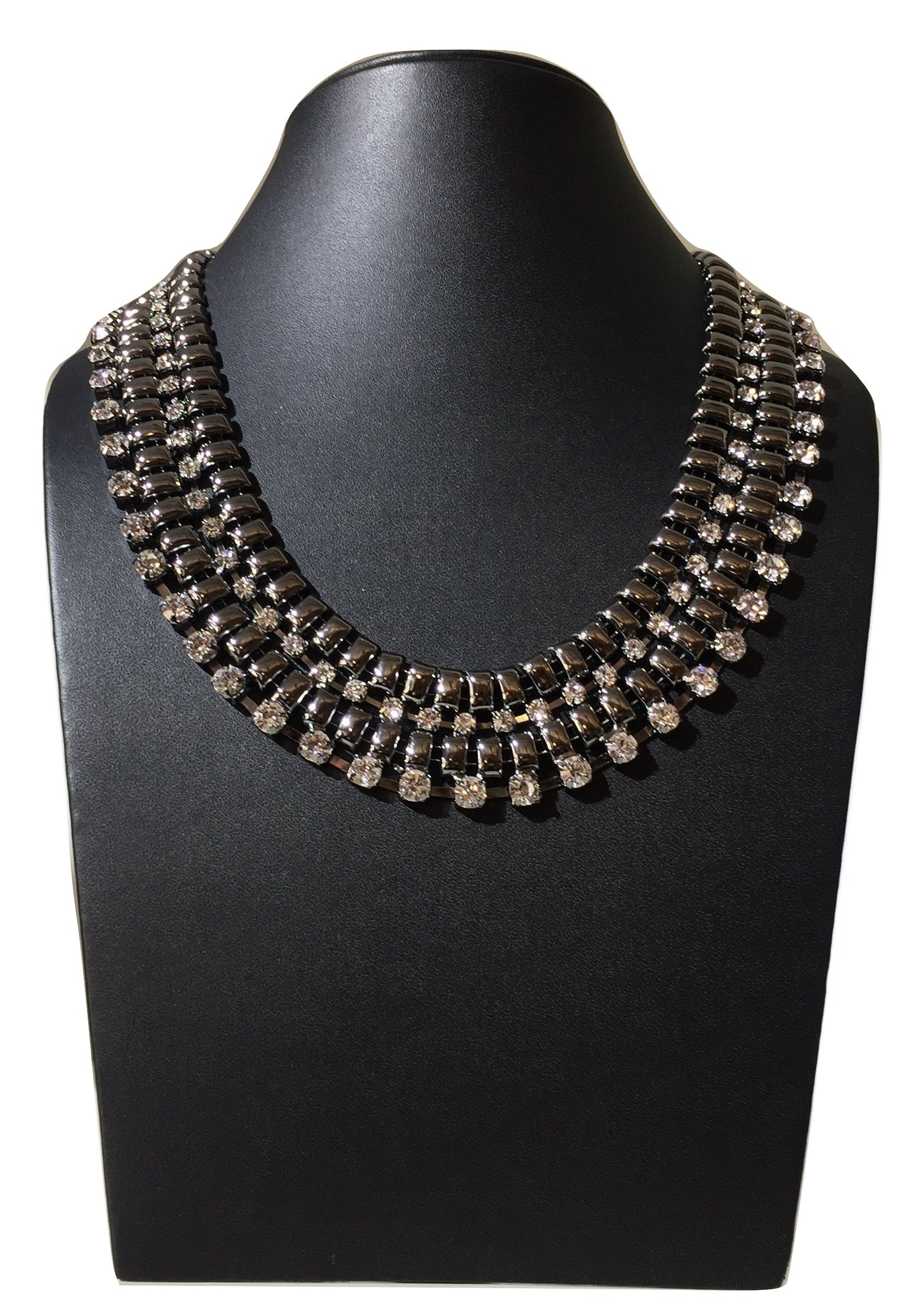 Antique Vintage Fashion Necklace Jewelry Bib Chain Pendant Silver Women ...