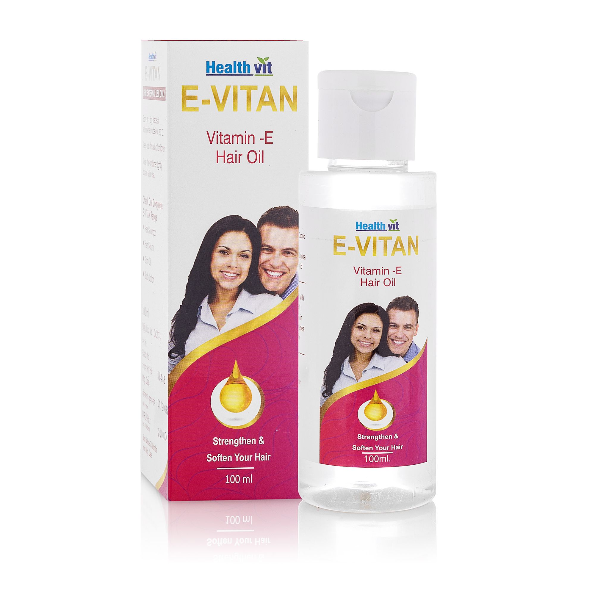 Healthvit E-Vit Vitamin E Skin Oil For Skin Tone Lightening, 60ML (Pack of 3)