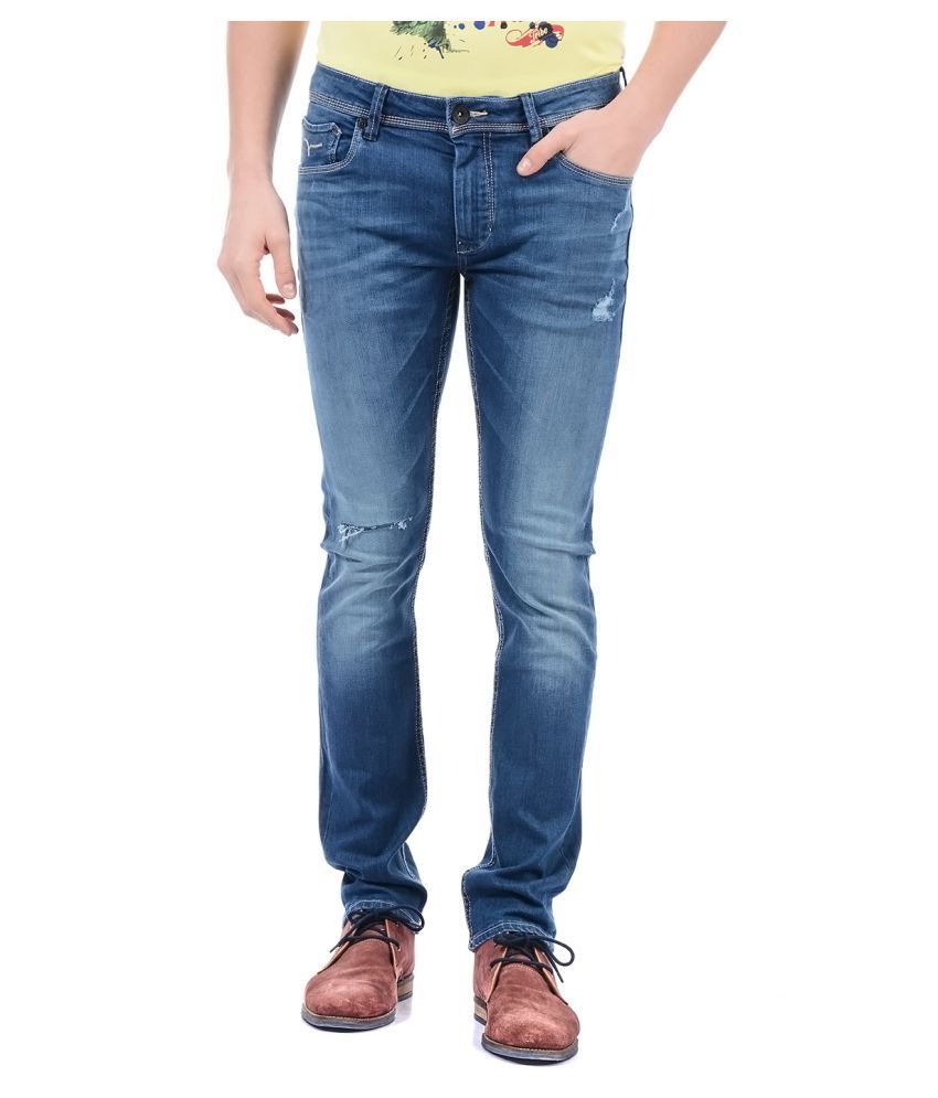 flying machine slim men blue jeans