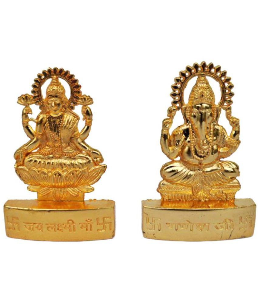     			King & Queen Laxmi Ganesh Brass Idol