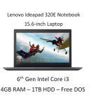 Lenovo Ideapad 320E 80XH01GKIN Notebook (6th Gen Intel Core i3- 4GB RAM- 1TB HDD- 39.62cm(15.6)- DOS) (Grey)