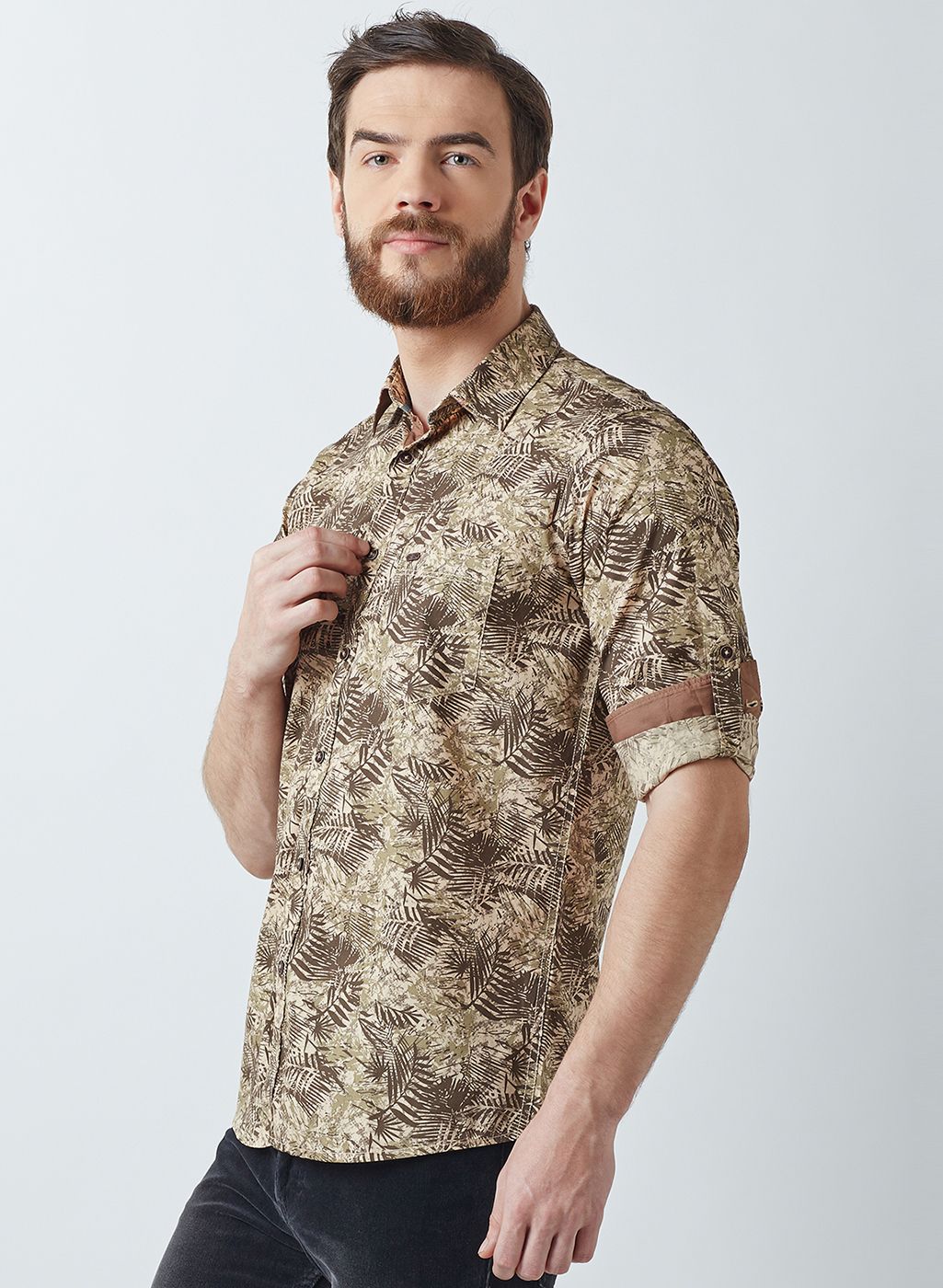 f8ke chemical club khaki knit shirt