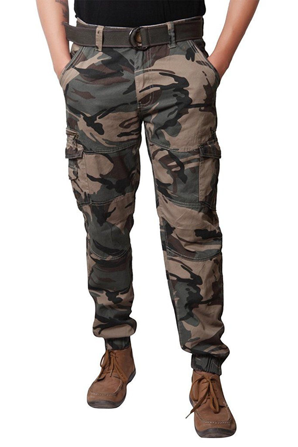 military print cargo pants