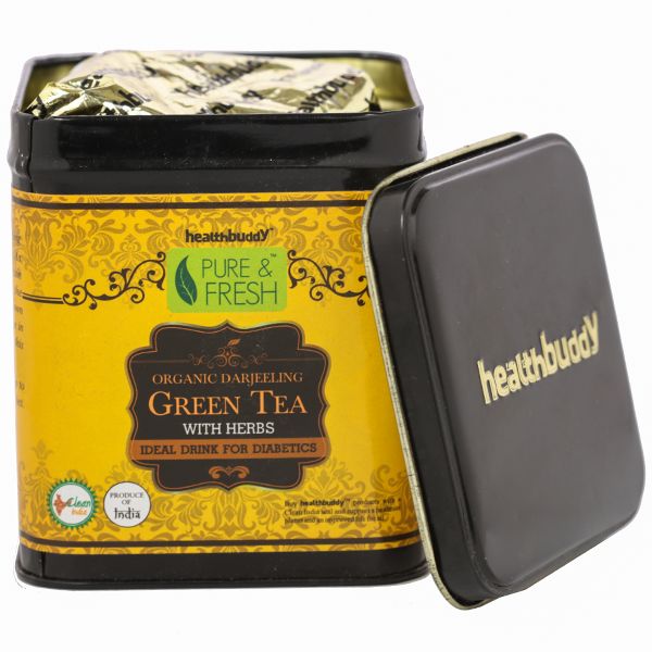 HealthBuddy Organic Darjeeling Green Tea (Diabetics) Green Tea Loose