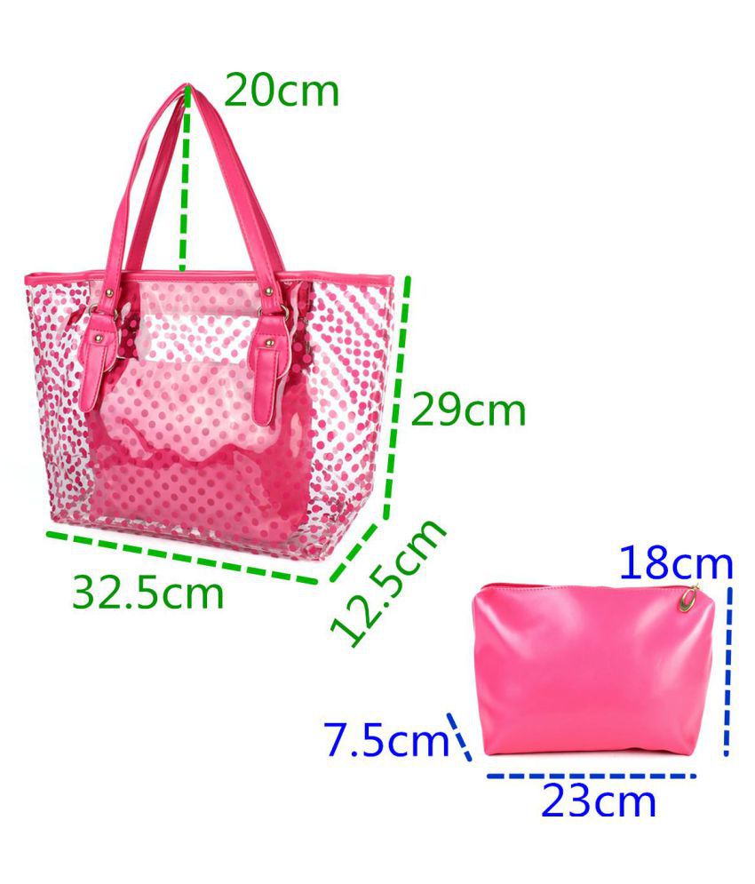 Women Transparent Handbag Shoulder Bag Clear Jelly Purse Clutch PVC Tote Bags N1