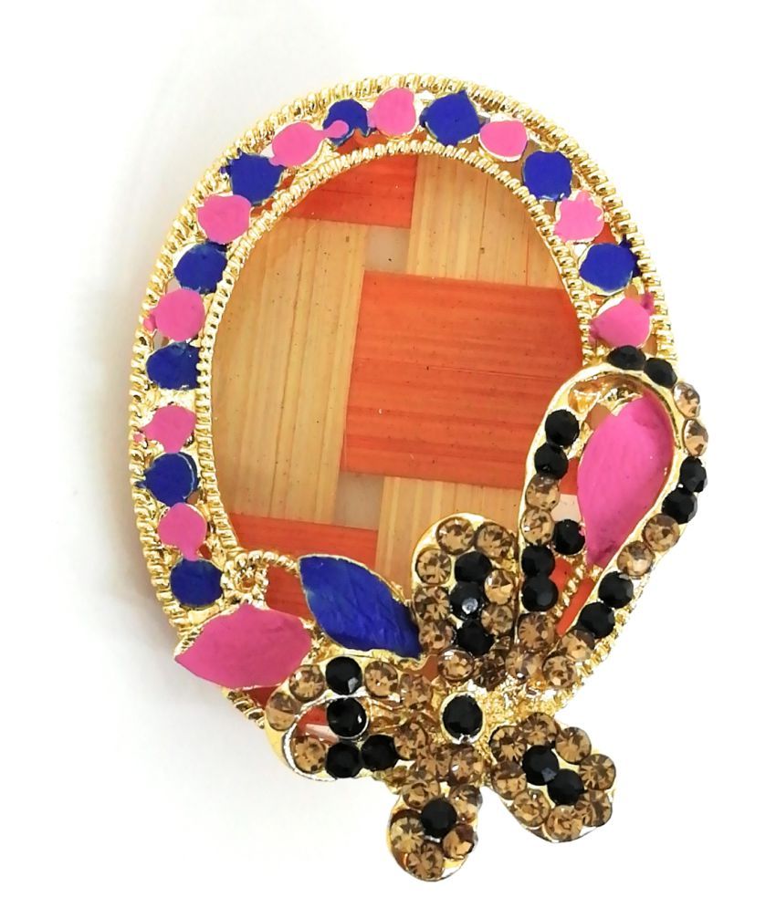 Khubsurat Saree Pin Brooch for Women & Girls, Set of 2 Pieces, Stone Stud, Handcrafted