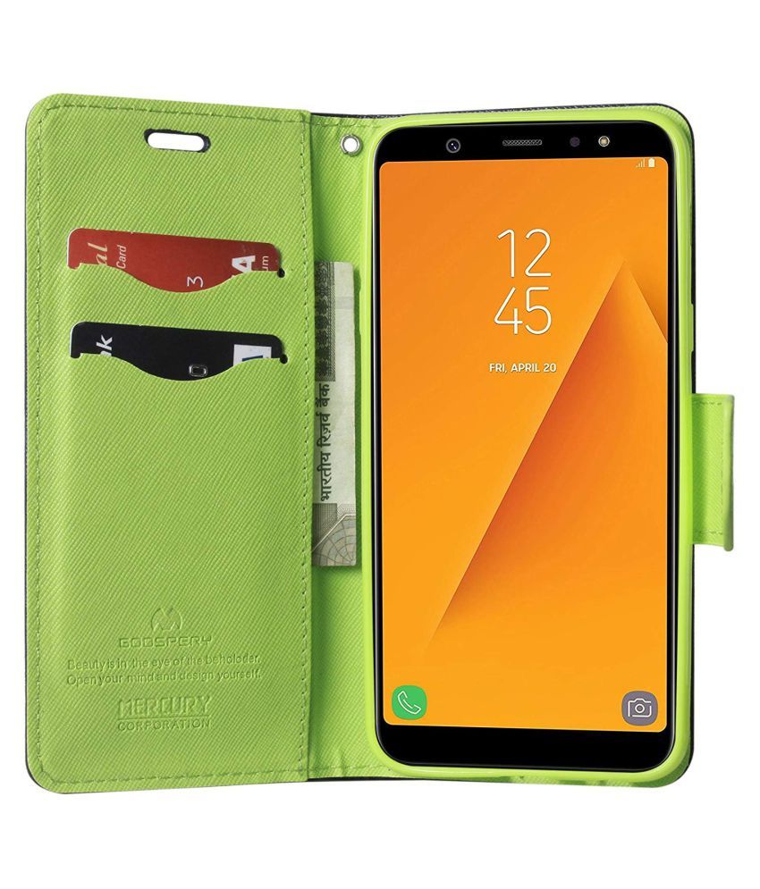 Oppo A7 Flip Cover by Lenis - Blue - Flip Covers Online at Low Prices