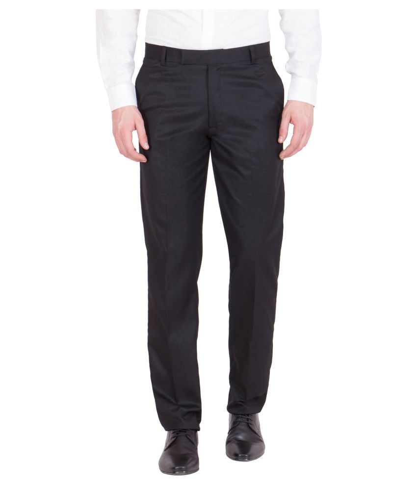 next black slim fit trousers