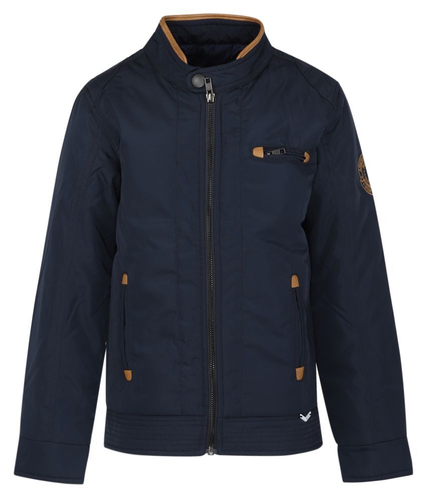 navy blue polyester jacket