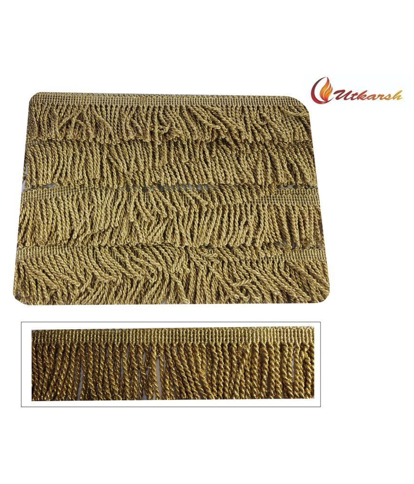 Utkarsh Wg0061 Golden Color Lace Gota Patti Design Machine Made Embroidery Lace Border With 2 Inch Width And 9 Mtr Long Lace Reel Buy Online At Best Price In India Snapdeal