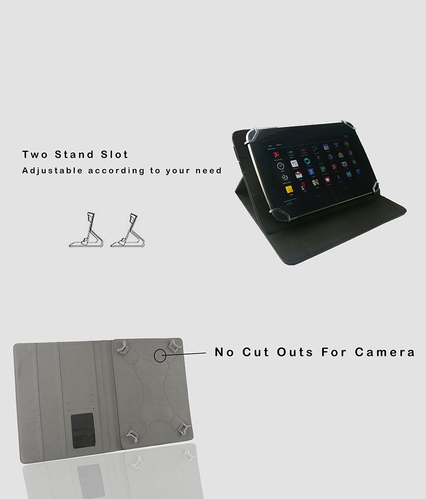 Videocon Vt75C Flip Cover By Emartbuy Black Cases & Covers Online at