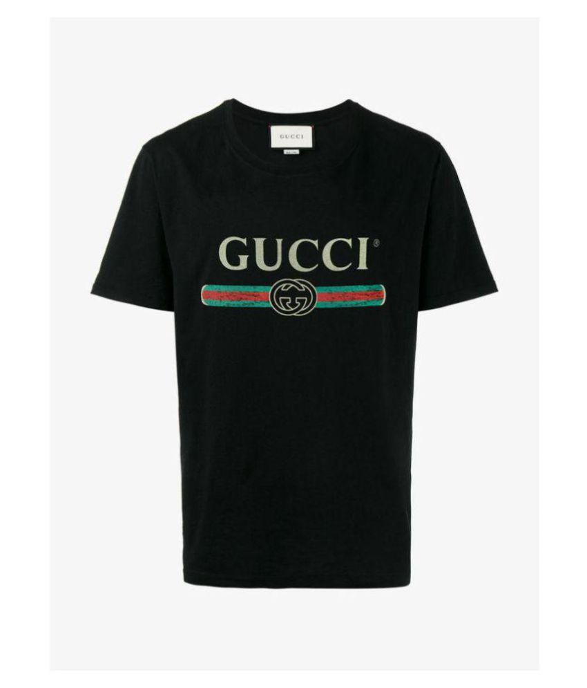Gucci Black Half Sleeve T-Shirt - Buy 