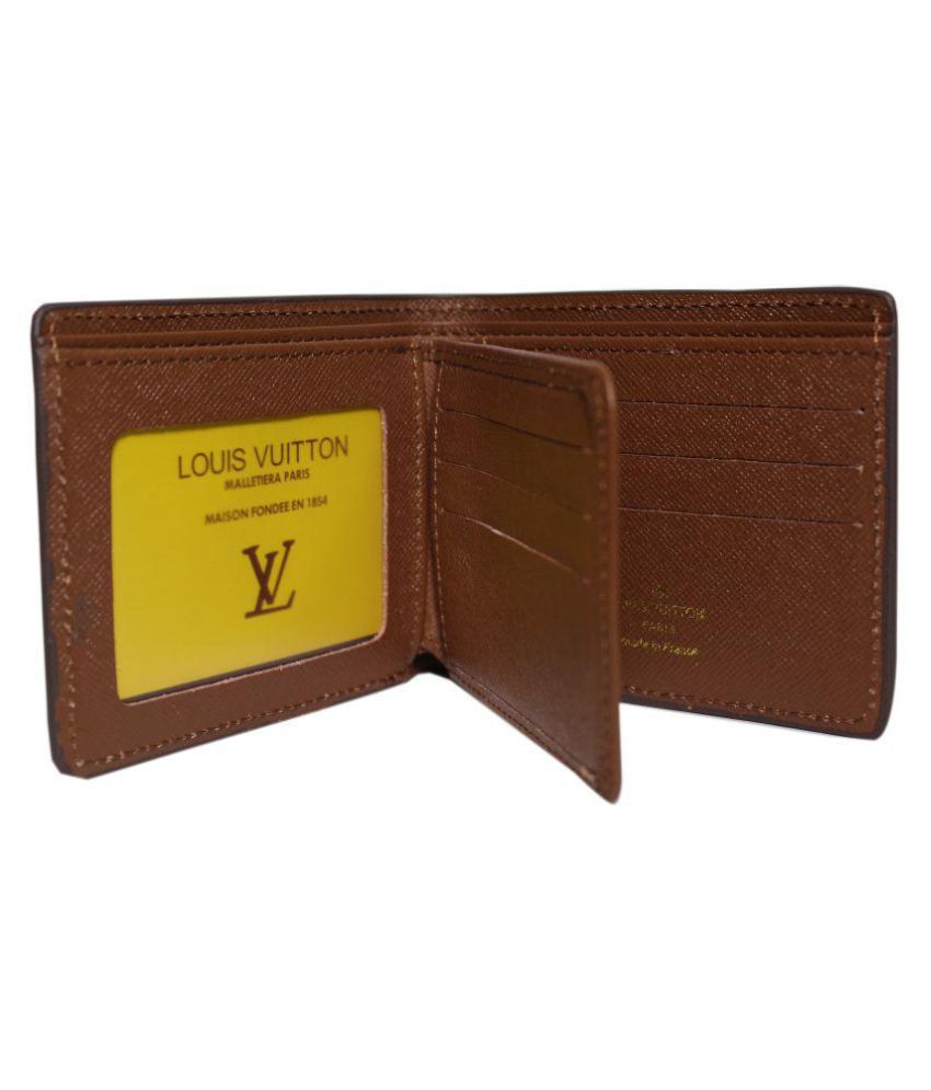 Louis Vuitton LV Leather Tan Formal Long Wallet: Buy Online at Low Price in India - Snapdeal