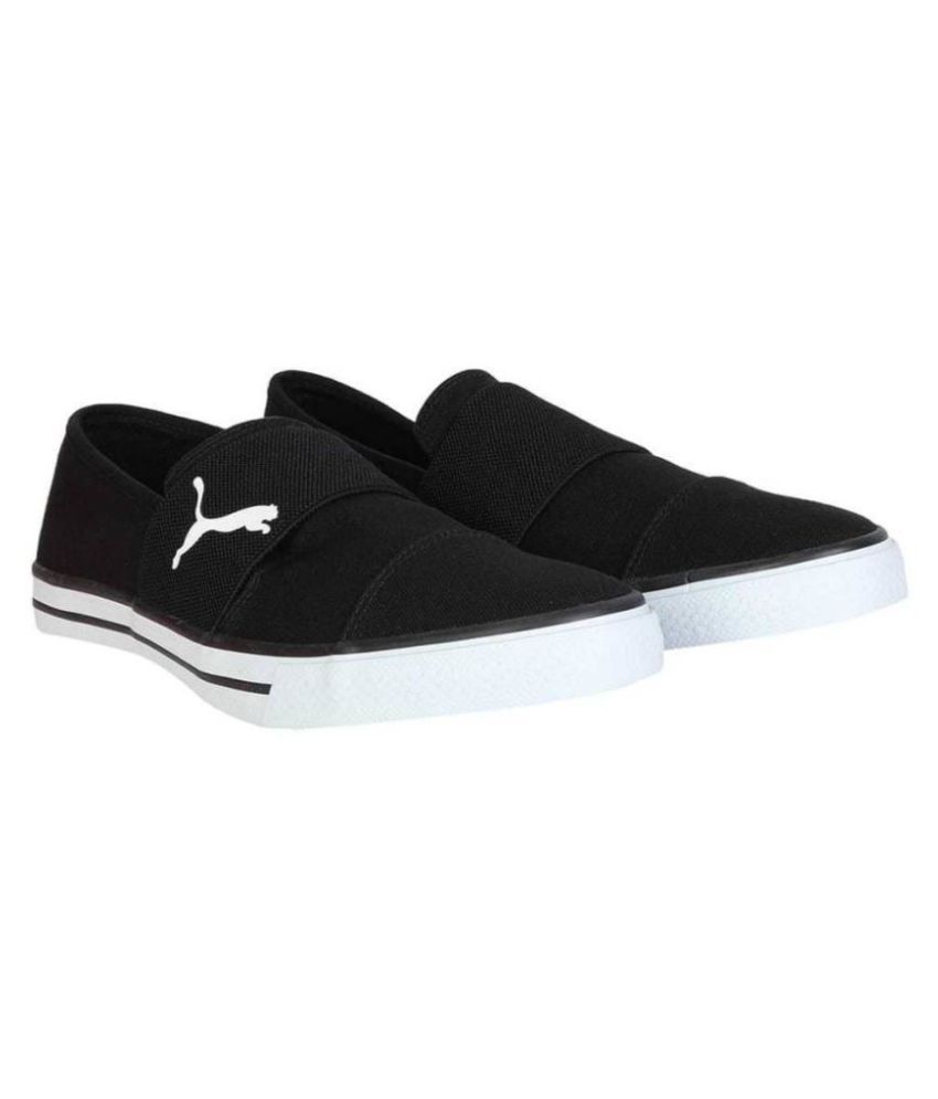 puma black colour shoes