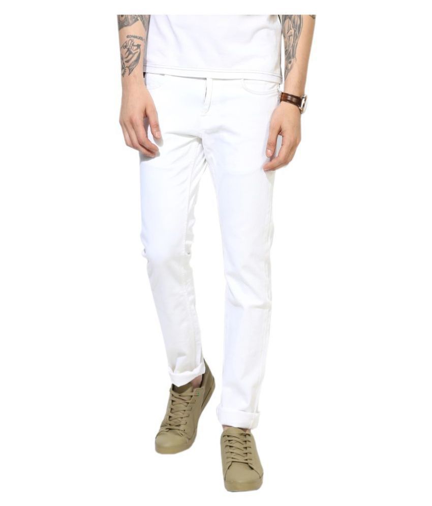     			Lawson White Slim Jeans