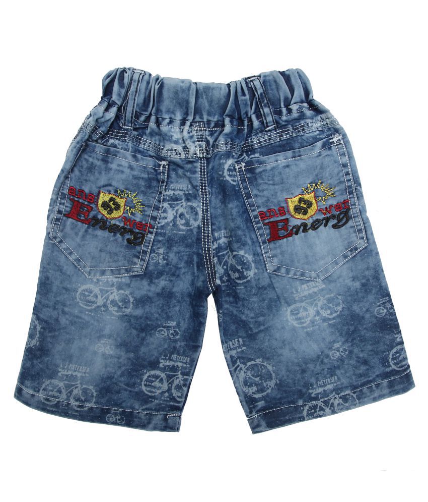 Zadmus Boys Knee Length Denim Shorts (Blue, 1 - 2 Years) - Buy Zadmus ...