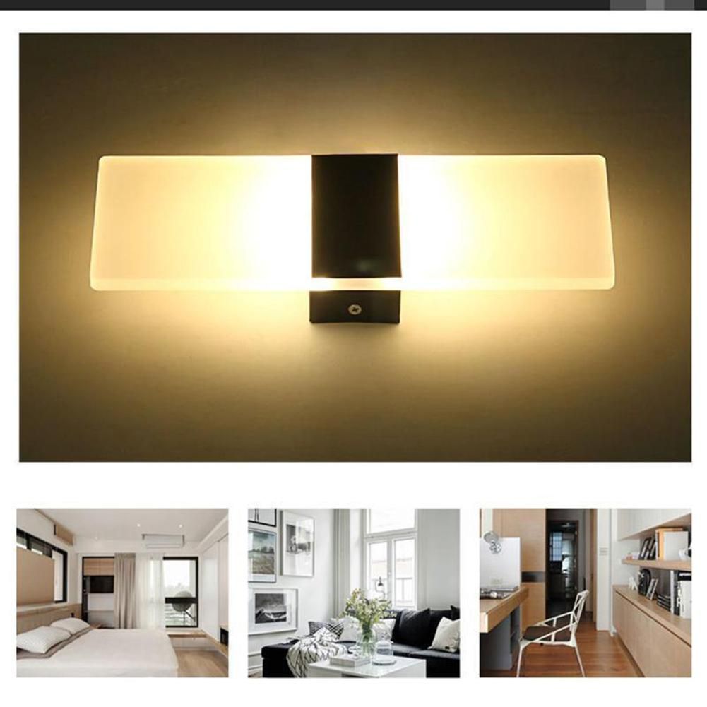 Modern Led Wall Lighting Up Down Cube Indoor Outdoor Bedroom