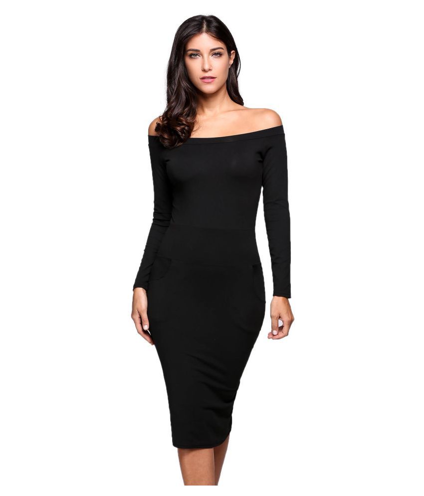 Off The Shoulder Long Sleeve Clubwear 