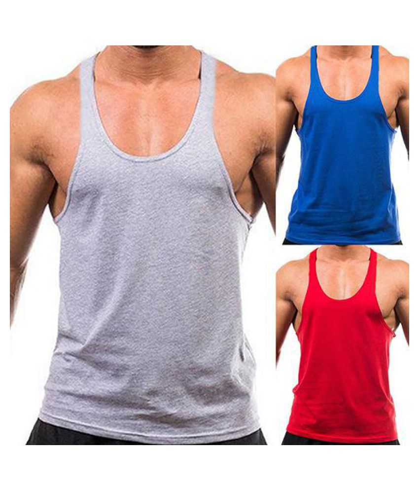 Men's Fashion Sports Vest Soft Cotton Gym Tank Tops Sexy Outdoor ...