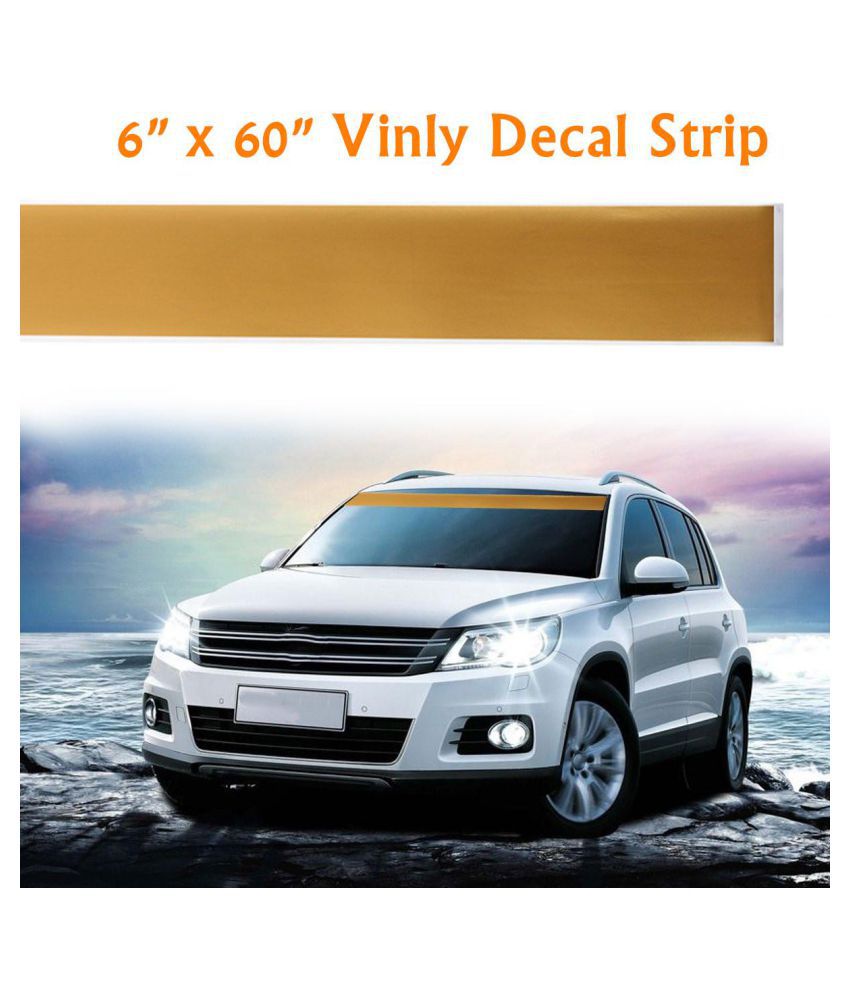 6 x60 Vinyl Windshield Banner Decal  Strip Racing Stripe 