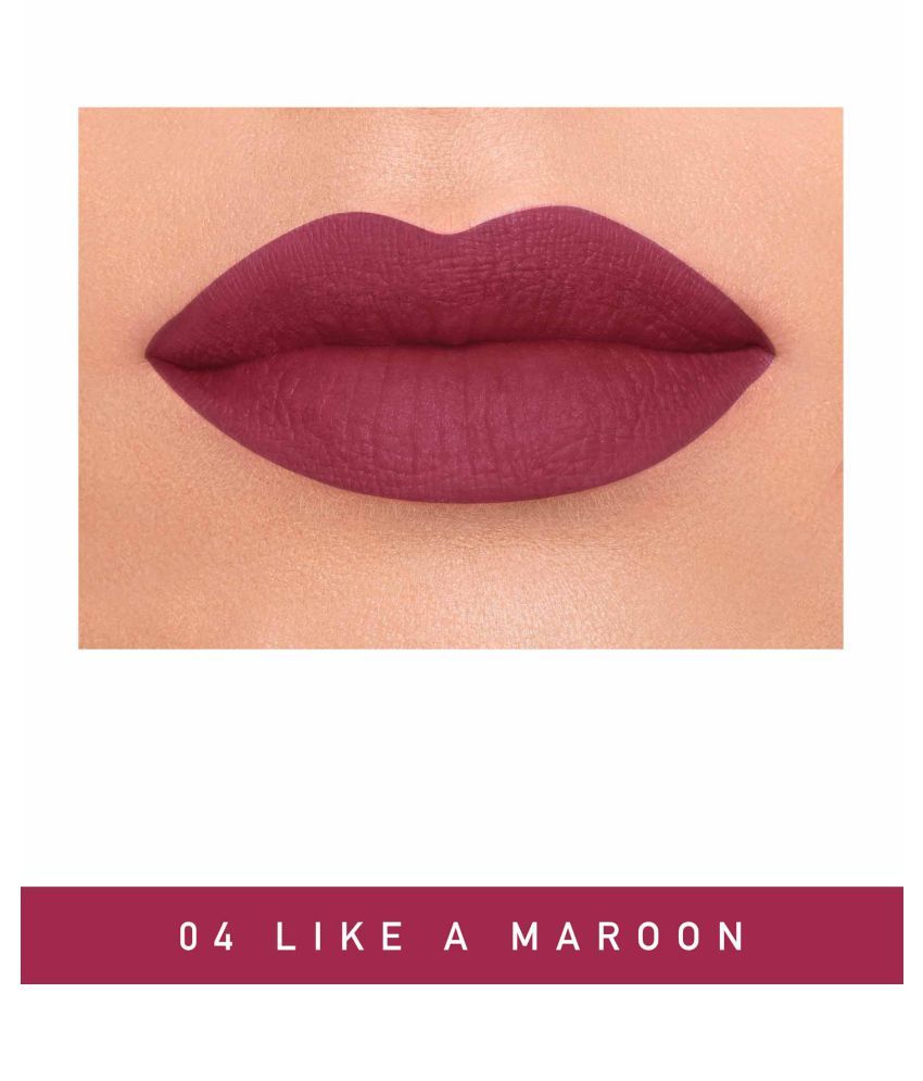 maroon lip shade