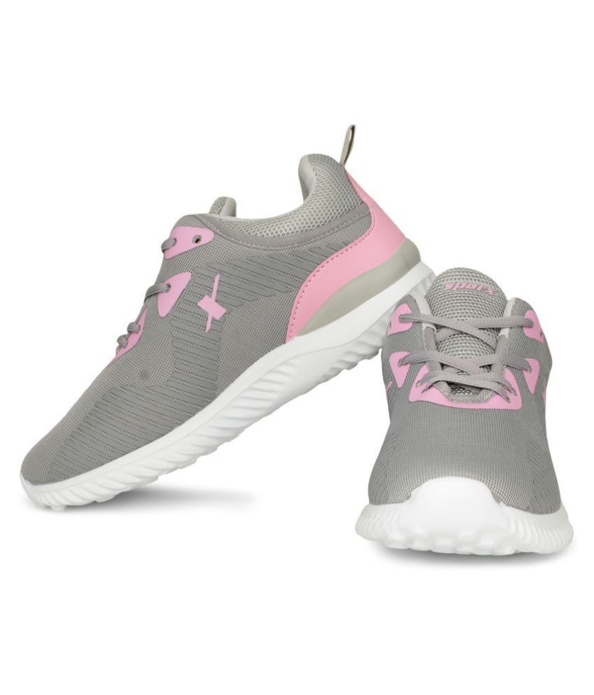 sparx women grey running shoes