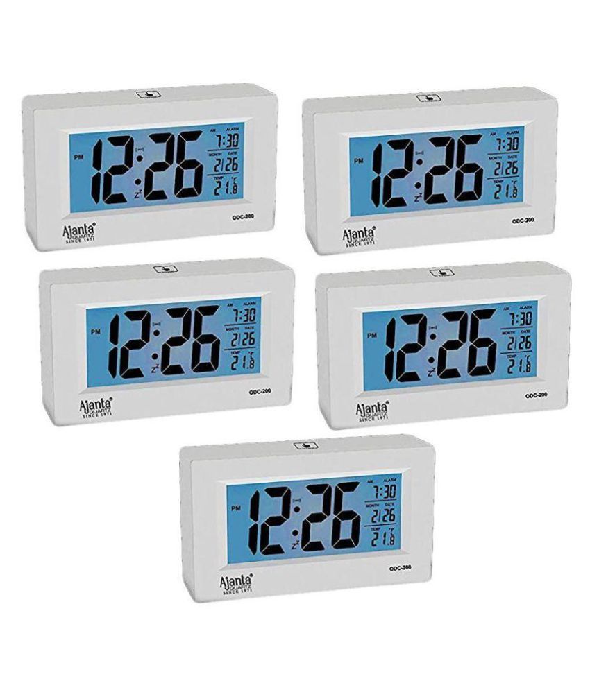 Ajanta Digital Plastic Table Clock Pack of 5 Buy Ajanta Digital