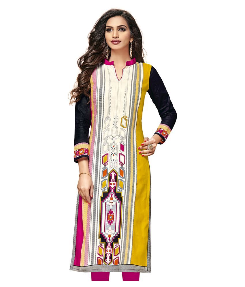     			Jevi Prints Multicoloured Cotton Straight Kurti