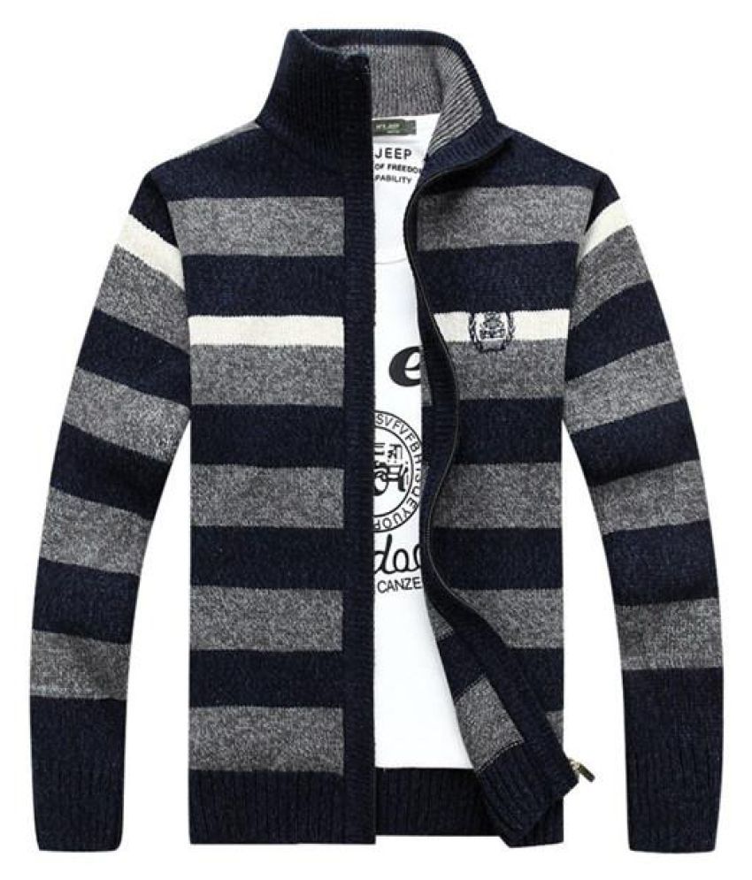 Spring Autumn Stripe Knitted Sweater 