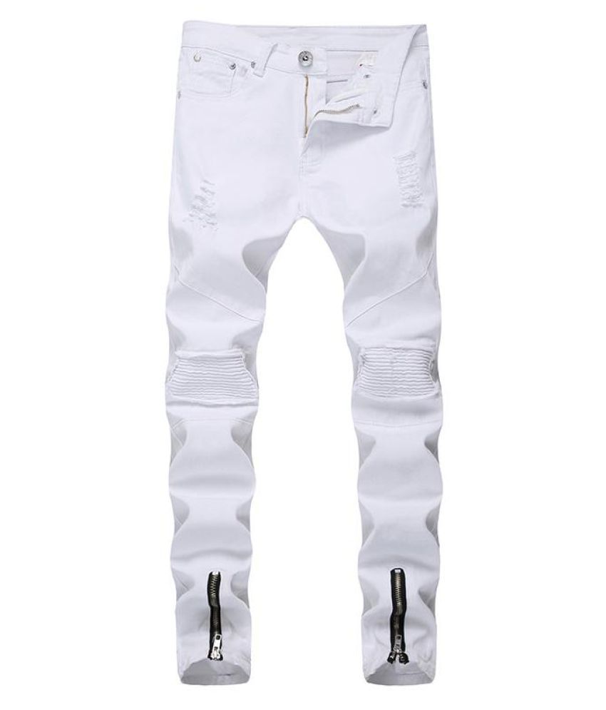designer jeans with zippers