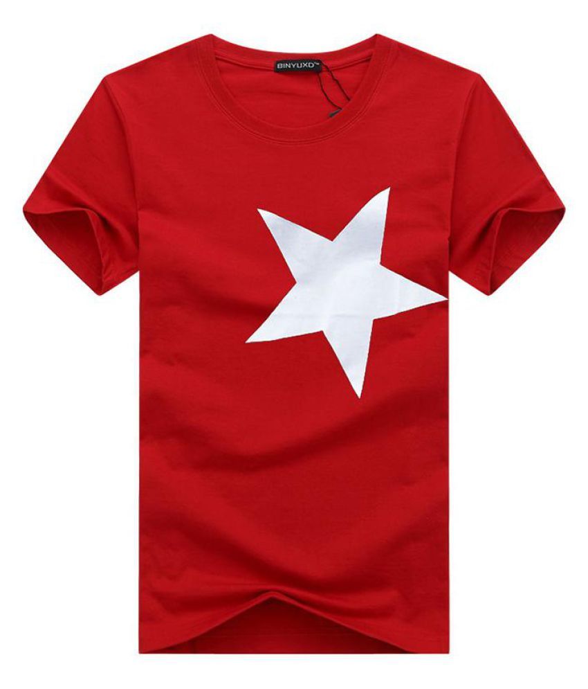 star printed t shirt