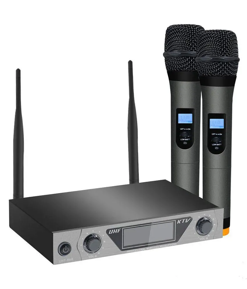 ARCHEER UHF Wireless Microphone System with LCD Display and Dual