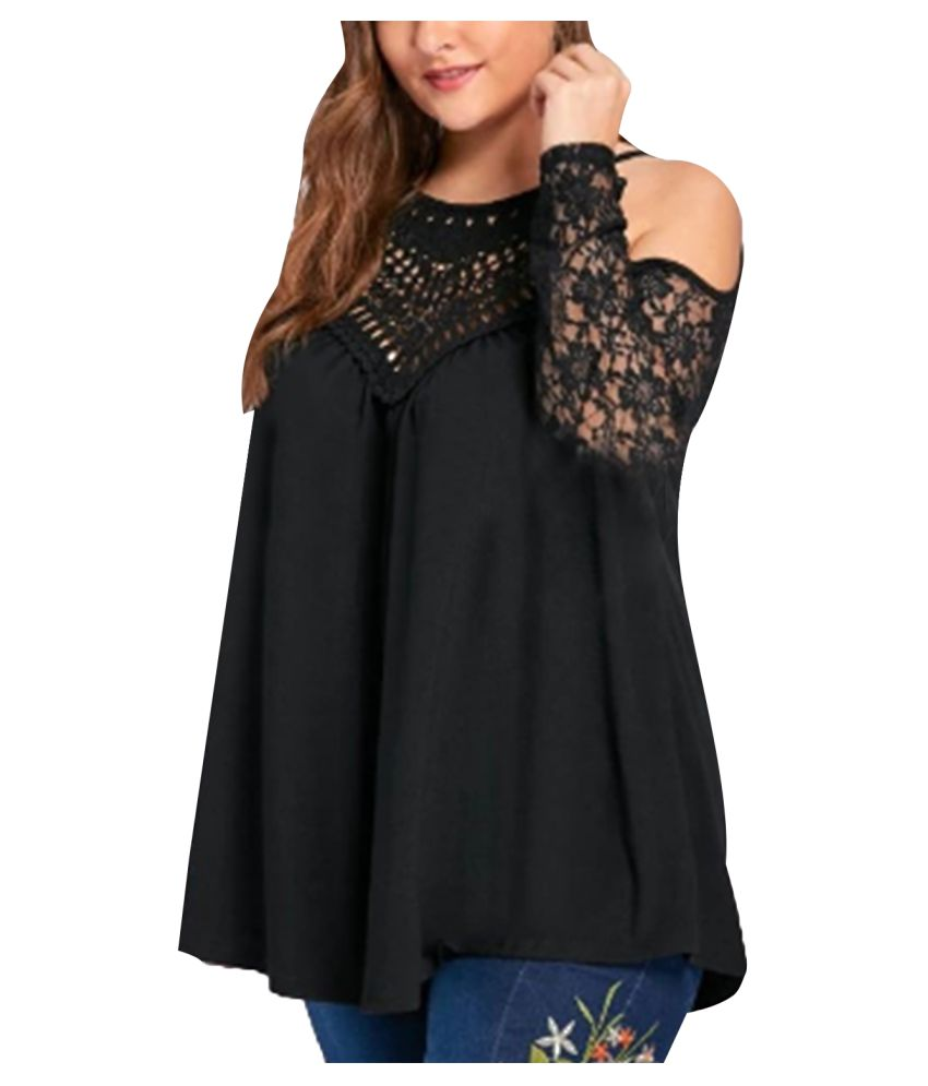 Women's long sleeve cold shoulder tops Clearance