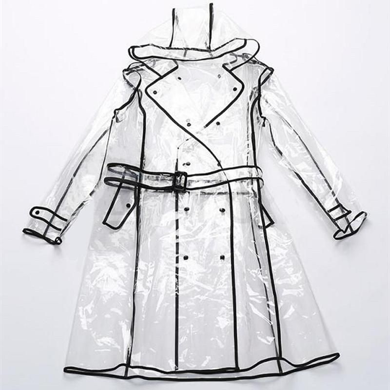 clear raincoat womens