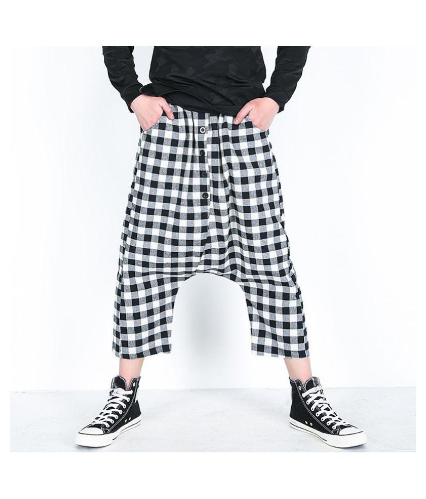 mens baggy plaid pants