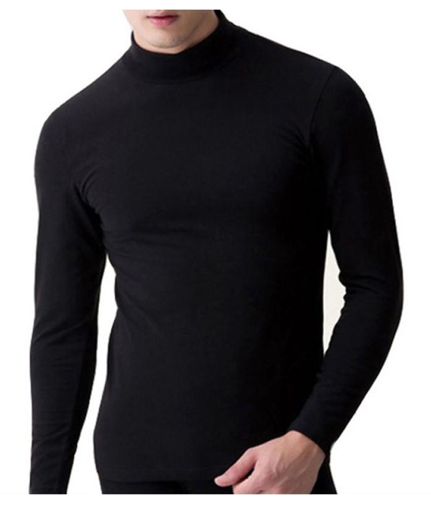 high neck thermal top