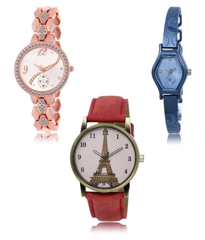 Women Watch Latest Designer Premium Analog Combo Watch For Women Pack