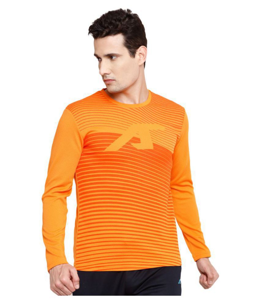     			Alcis Orange Polyester Terry Sweatshirt