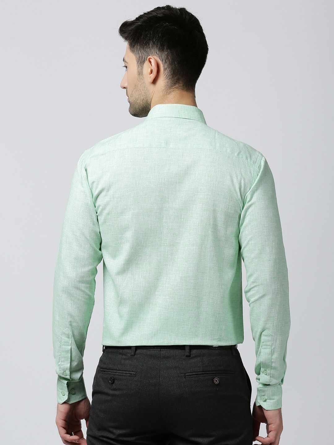 pretty green slim fit shirt