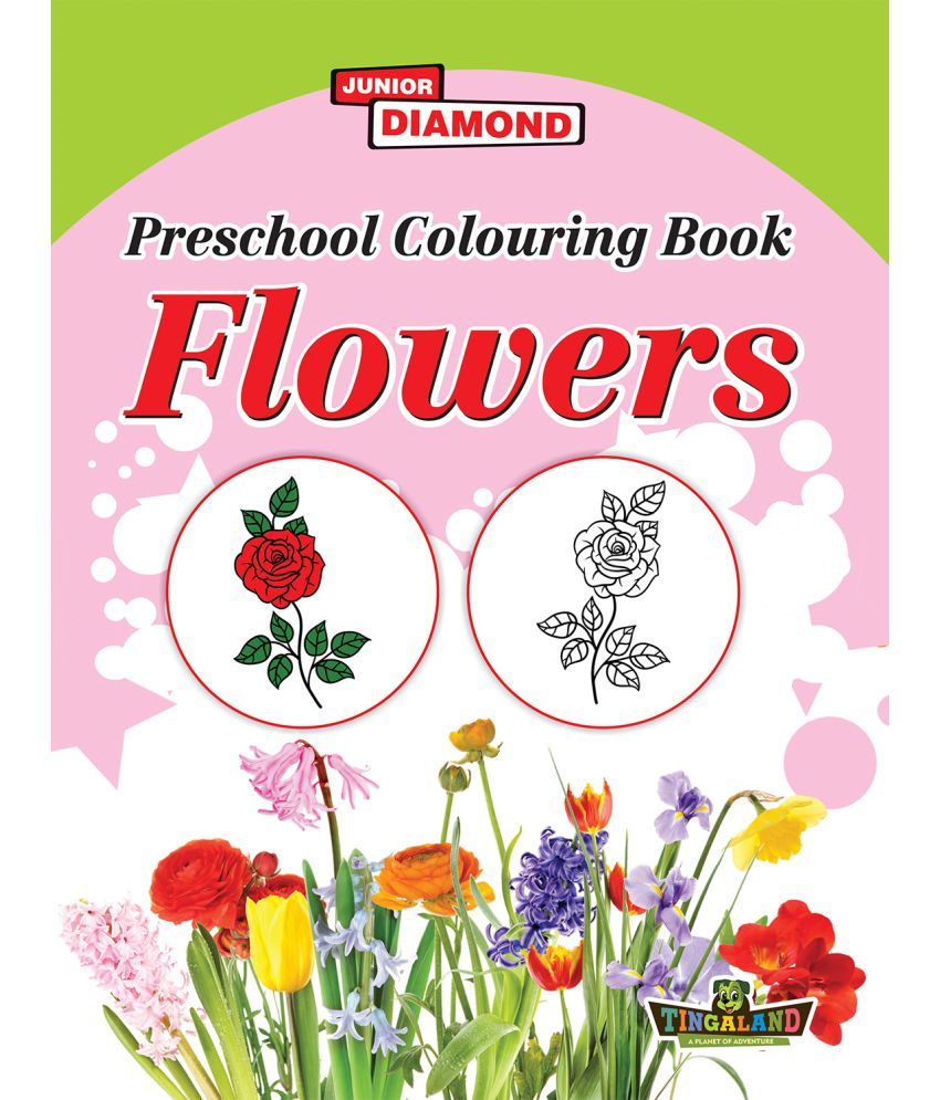 Preschool Colouring Book Flowers PB English Buy Preschool Colouring