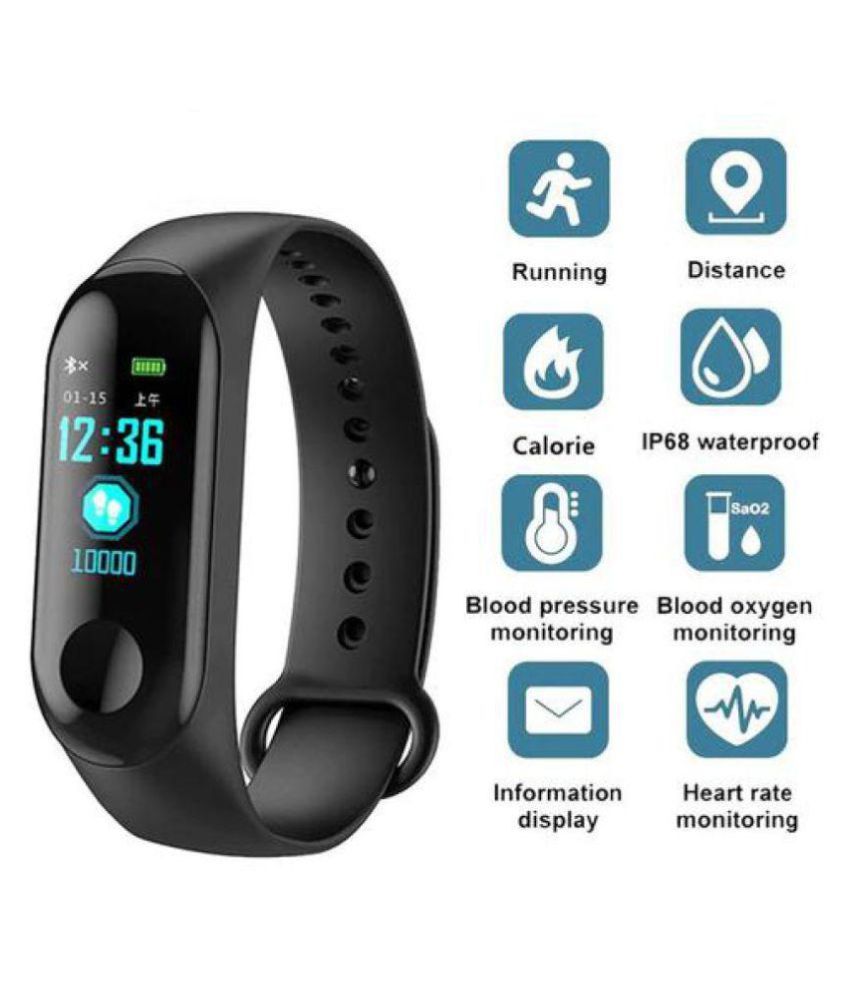 m3 smart band with heart rate sensor