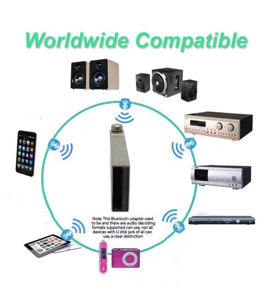 Trost Metal USB car Bluetooth With Mic For Car Kit Compatible For